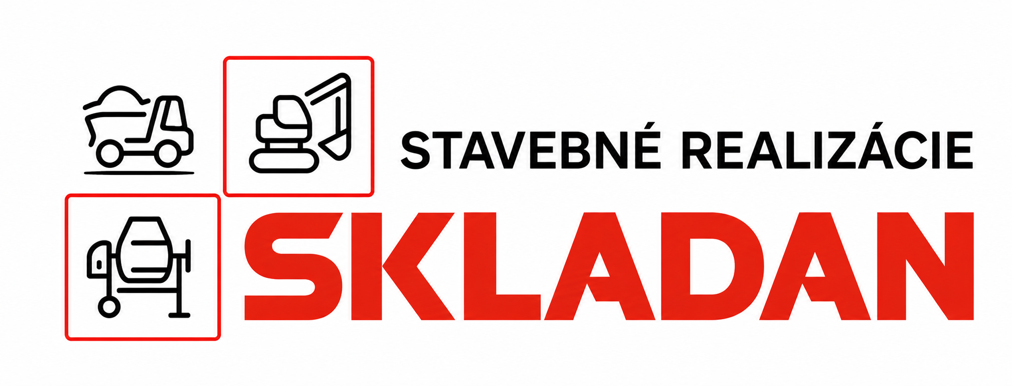 SKLADAN stavebné realizácie logo